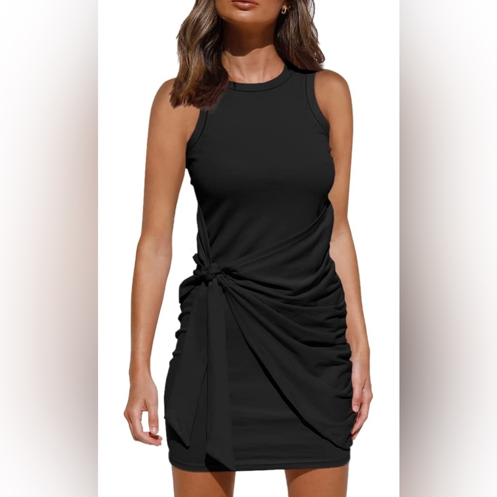 Elegant Black Sleeveless Dress